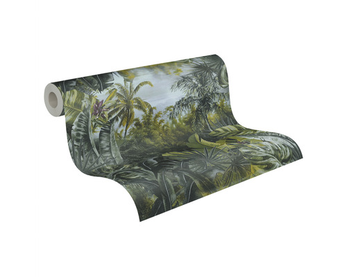 Rol behang met junglepatroon