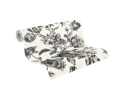 Behangrol met bloemmotief