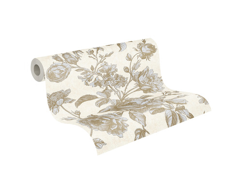 Behangrol met bloemmotief