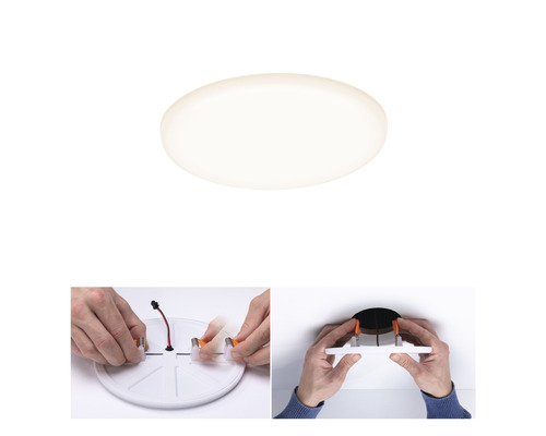 Plafondlamp en installatieproces.
