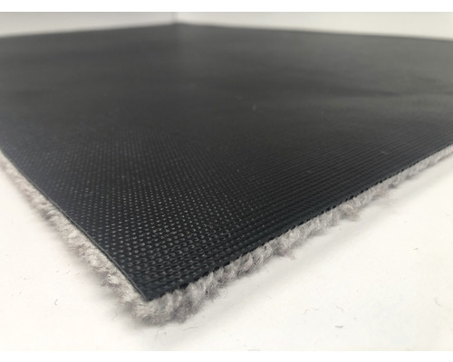 Detailopname van een tapijt met textielen rug