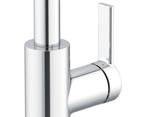 Gedetailleerde close-up van een kraan met hendel