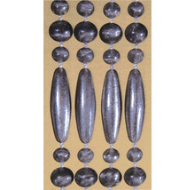 DEGOR Deurgordijn kralen Cyprus zilver 90x210 cm