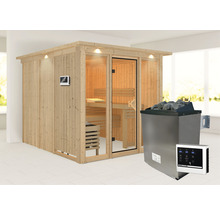Sauna met saunakachel en bediening
