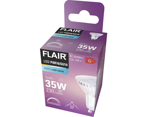 Flair LED-lamp PAR16/GU10 in verpakking