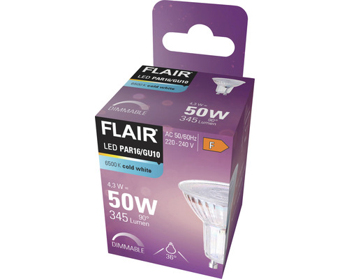 Flair ledlamp PAR16 GU10 in verpakking