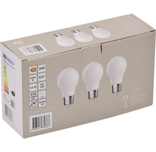 LED lamp E27/4,5W A60 daglichtwit mat, 3 stuks