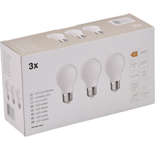 LED lamp E27/4,5W A60 daglichtwit mat, 3 stuks