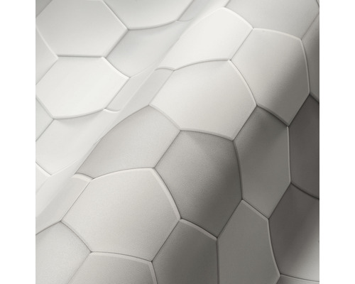 Wandpanelen met gewelfde, zeshoekige structuur