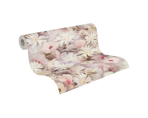 Behangrol met bloemmotief