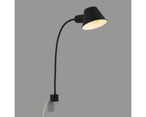 Draaibare klemspot met flexibele arm voor bevestiging aan oppervlakken