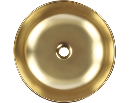 Metalen opzetwastafel met rond design