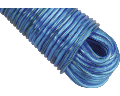 Blauw waslijn opgerold