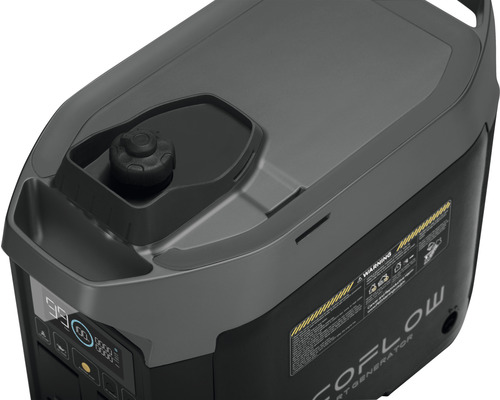 Close-up van een draagbare stroomgenerator