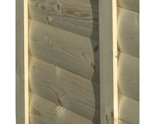 Detailopname van een houten wand met frame