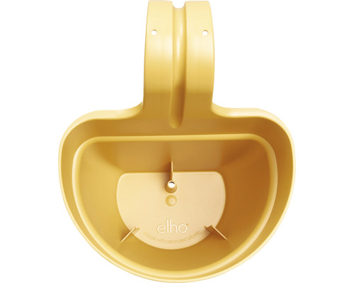 Geel balkonbak van kunststof met ophangsysteem