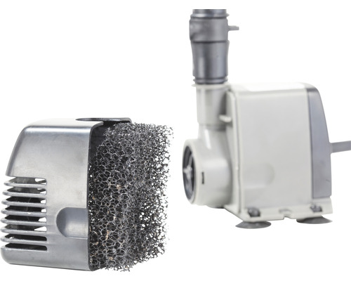 Vijverpomp met filterhuis en filterspons