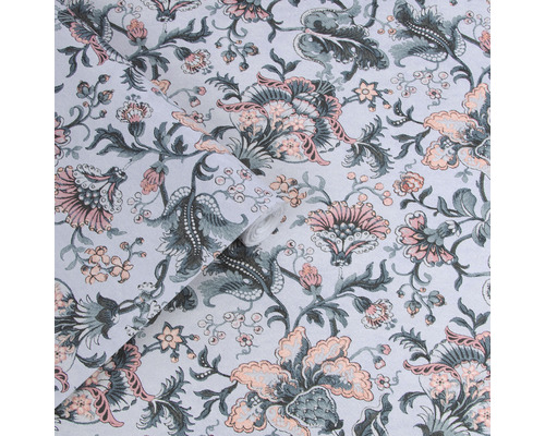 Behang met bloemmotief