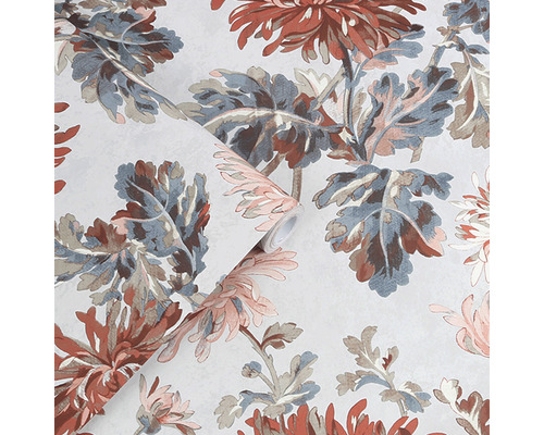 Behangrol met bloemmotief