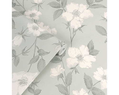 Behang met bloemmotief