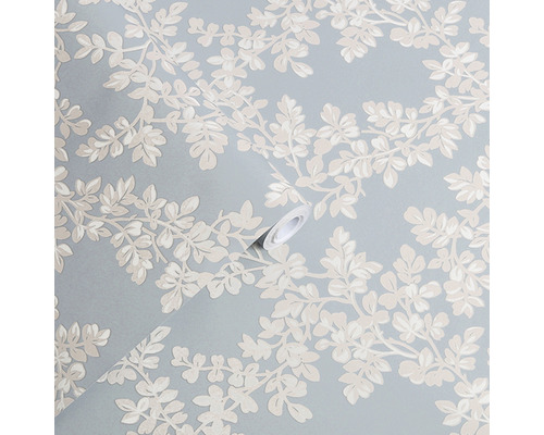 Behangpatroon met bladerenmotief