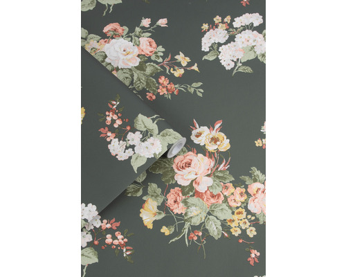 Rol behang met bloemmotief van rozen