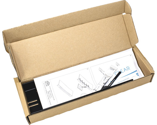 Productverpakking met montagehandleiding en accessoires