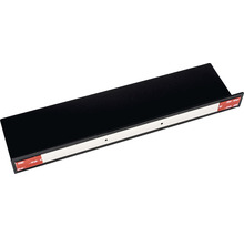 Zwarte wandplank met plakstrips