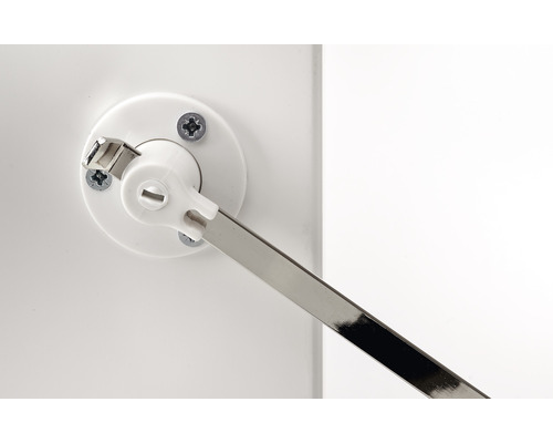 Raam kiepbegrenzer van metaal en kunststof