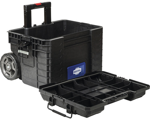Gereedschapskist met wielen en uitneembare inzet