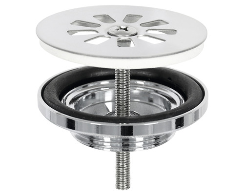 Metalen afvoergarnituur voor wastafel