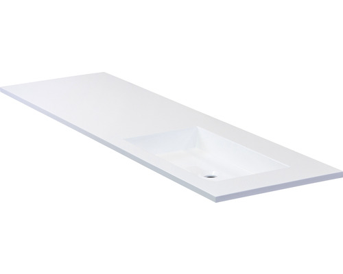 Wastafelblad met geïntegreerde wasbak