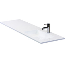SANOX Badkamermeubelset rechts Loft met wastafel mat met kraangat 160,5 cm zwart mat