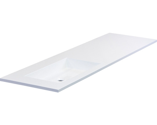 Wastafelblad met rechthoekige wasbak