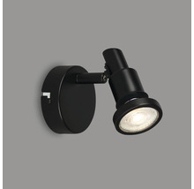 Zwarte wandspot voor verlichting