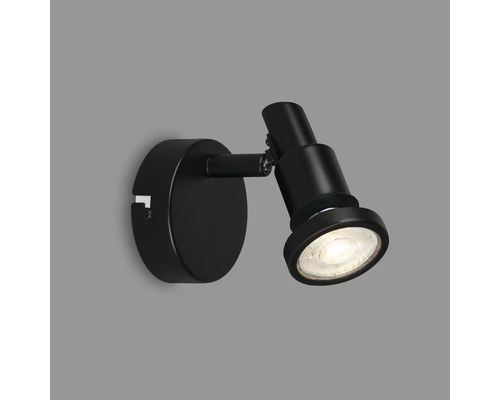 Zwarte wandspot voor verlichting