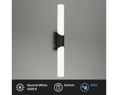 Wandlamp met schakelaar en beschermingsgraad IP44