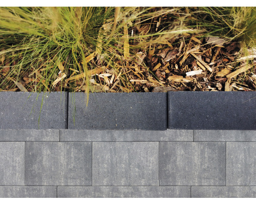 Tuinpad met gazonrand en straatstenen