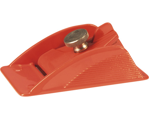 Kunststof schaaf met metalen stelkno