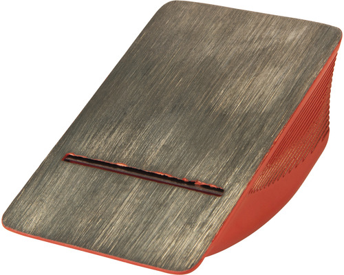 Metalen deurstopper met rubberen voet