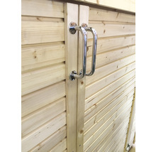 BERTILO Fietsberging - tuinkast Woodline incl. vloer antraciet, 202x106x142 cm-thumb-27 BERTILO Fietsberging - tuinkast Woodline incl. vloer antraciet, 202x106x142 cm-thumb-27
