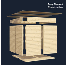 BERTILO Fietsberging - tuinkast Woodline incl. vloer antraciet, 202x106x142 cm-thumb-31 BERTILO Fietsberging - tuinkast Woodline incl. vloer antraciet, 202x106x142 cm-thumb-31