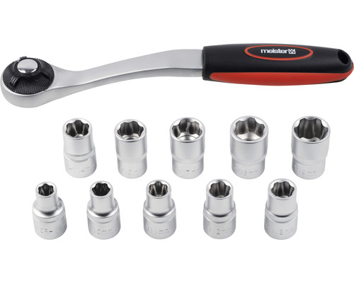 Ringsleutelset met ratel van het merk Meister