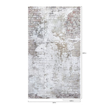 Fotobehang met bakstenen muurmotief en pleisterwerklook, afmetingen 1,59 m x 2,80 m