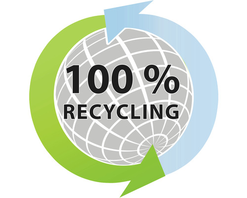 100 procent recycling symbool