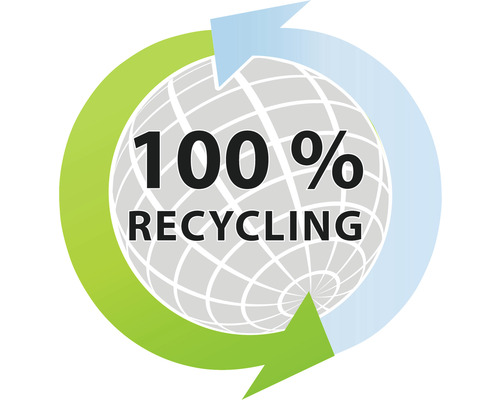 Symbool voor 100 procent recycling