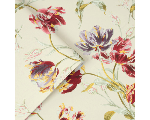 Behang met tulpenmotief