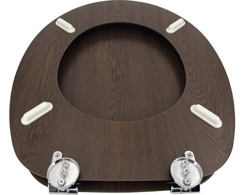 Houten toiletbril met bevestiging