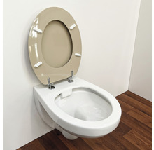 Wandcloset diepspoel met open spoelrand en toiletzitting
