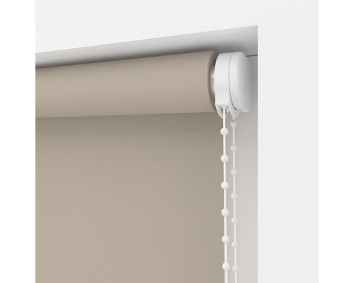 Beige rolgordijn met kettingbediening voor raamdecoratie